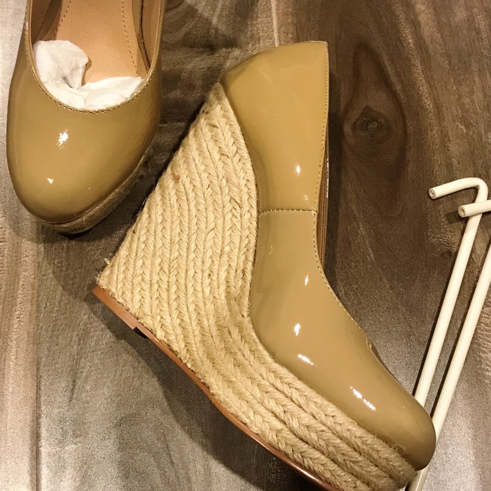 Steve Madden Nude Wedge Espadrilles - Picture 4 of 5